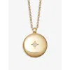 Astley Clarke Medium Astley 18ct Yellow Gold Vermeil And White Sapphire Locket In Yellow Gold Vermeil