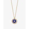 Astley Clarke Womens Polaris 18ct Yellow Gold Vermeil And Lapis Locket Necklac In Gold