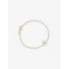 Astley Clarke Womens Polaris 18ct Yellow Gold Vermeil And Mother-of-pearl Locket Bracelet