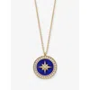 Astley Clarke Womens Polaris Large 18ct Yellow Gold Vermeil And Lapis Locket Necklac In Gold