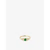 Astley Clarke Womens Solid 14ct Yellow-gold, Emerald And Lab-grown Diamond Ring In Gold