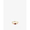 Astley Clarke Womens Solid 14ct Yellow-gold, Ruby And Lab-grown Diamond Ring In Gold