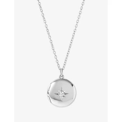 Astley Clarke Womens Biography Midi Sterling-silver Locket Necklace Sterling Silver In Metallic
