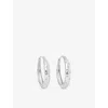 Astley Clarke Womens Sterling Silver Maxi Tiny Star Sterling-silver Hoop Earrings In Metallic