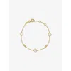Astley Clarke Womens Stilla 18ct Yellow Gold Vermeil And Mother Of Pearl Bracelet In Gold