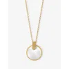 Astley Clarke Womens Stilla 18ct Yellow Gold Vermeil And Mother Of Pearl Necklac In Gold