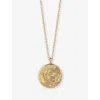 Astley Clarke Womens Terra Rose 18ct Yellow Gold Vermeil Locket Necklac In Gold