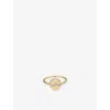 Shop Astley Clarke Womens Yellow Gold Asteri 14ct Yellow-gold And 0.074ct Lab-diamond Ring