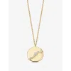 Astley Clarke Womens Yellow Gold Asteri 14ct Yellow-gold And 0.09ct Lab-grown Diamond Necklac