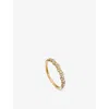 Astley Clarke Womens Yellow Gold Interstella Linia 14ct Yellow-gold And 0.41ct Diamond Ring In Yellow Gold