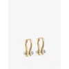 Astley Clarke Womens Yellow Gold Vermeil Aurora 18ct Yellow Gold-plated Vermeil Sterling-silver Hoop In Yellow Gold Vermeil