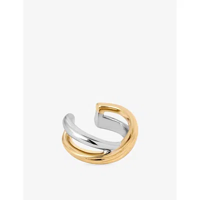 Astley Clarke Womens Yellow Gold Vermeil Aurora Weave 18ct Gold Vermeil And 925 Sterling Silver Ear Cuff