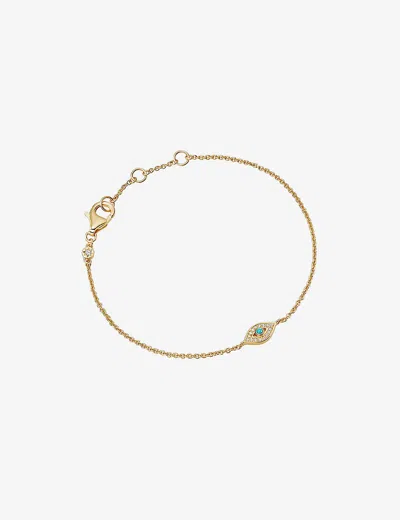 Astley Clarke Womens Yellow Gold Vermeil Biography Evil Eye 18ct Yellow Gold-plated Vermeil Sterling