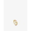 Astley Clarke Womens Yellow Gold Vermeil Celestial Mini Star-engraved 18ct Yellow Gold-plated Vermei In Yellow Gold Vermeil