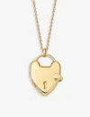 Astley Clarke Womens Yellow Gold Vermeil Heart-locket 18ct Yellow Gold-plated Vermeil Silver Necklac In Yellow Gold Vermeil