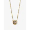 Astley Clarke Womens Yellow Gold Vermeil Luna Labradorite 18ct Gold-plated Vermeil Onyx White Sapphi In Yellow Gold Vermeil