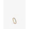 Astley Clarke Polaris 18ct Yellow Gold-plated Vermeil Sterling-silver And White Sapphire Eternity Ring In Yellow Gold Vermeil