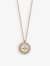 Astley Clarke Womens Yellow Gold Vermeil Polaris 18ct Yellow Gold-plated Vermeil Sterling-silver, Sapphire And Mot In Yellow Gold Vermeil