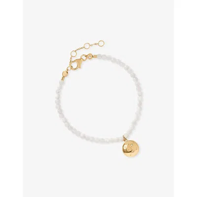 Astley Clarke Womens Yellow Gold Vermeil Tiny Star 18ct Yellow-gold Plated Sterling-silver And Mother Of Pearl Loc In White