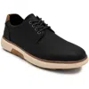 Aston Marc Anson Mens Lace-up Faux Leather Casual And Fashion Sneakers In Black