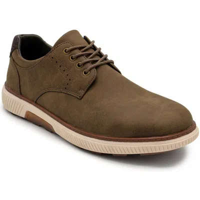 Aston Marc Anson Mens Lace-up Faux Leather Casual And Fashion Sneakers In Brown