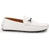 Aston Marc Driving Loafer In White
