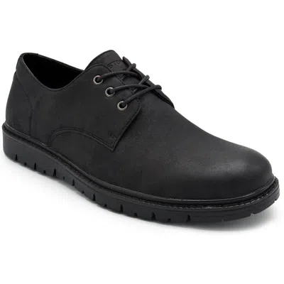 Aston Marc Manti 2 Mens Lace-up Faux Leather Oxfords In Black