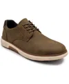 Aston Marc Anson Mens Lace-up Faux Leather Casual And Fashion Sneakers In Brown