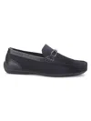 Aston Marc Men's Moccasin Knit Driving Shoes In Black