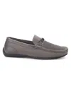 Aston Marc Men's Moccasin Knit Driving Shoes In Grey