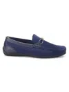 Aston Marc Men's Moccasin Knit Driving Shoes In Navy