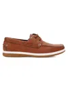 Aston Marc Men's Sail Nubuck Boat Shoes In Brown