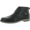 Aston Marc Mens Ankle Round Toe Chukka Boots In Black