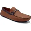 Aston Marc Mens Faux Leather Slip-on Driving Moccasins In Multi