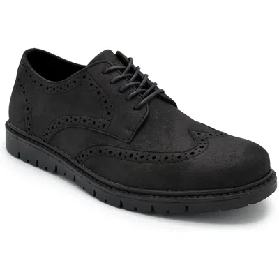 Aston Marc Mens Lace-up Faux Leather Oxfords