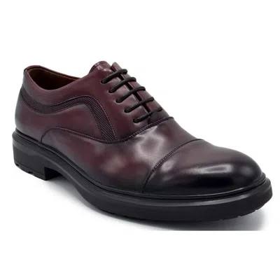Aston Marc Mens Lace-up Faux Leather Oxfords