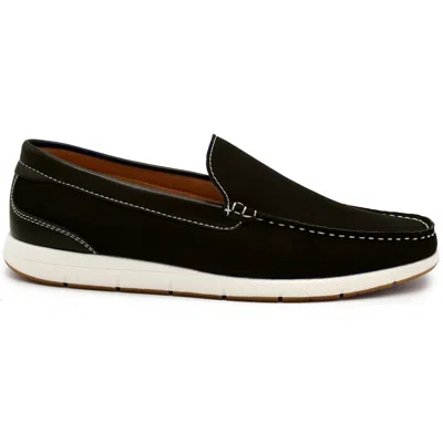 Aston Marc Mens Padded Insole Slip On Loafers In Black