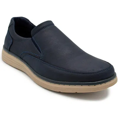 Aston Marc Mens Solid Faux Leather Slip-on Shoes