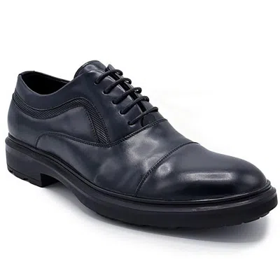 Aston Marc Tuscan Mens Solid Synthetic Oxfords In Blue