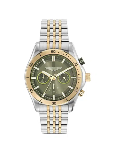 Aston Martin Clp Chronograph 45mm Watch In Green