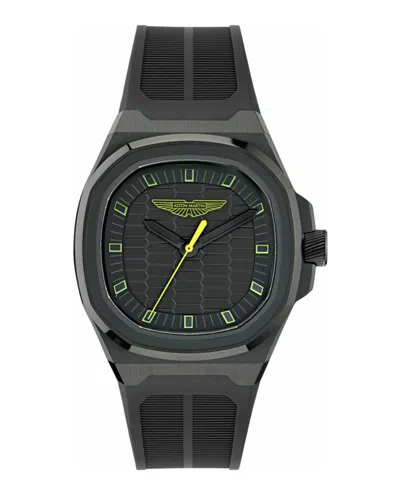 Aston Martin Gpq Silicone Watch In Black
