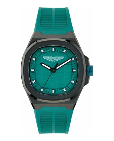 Aston Martin Gpq Silicone Watch In Green