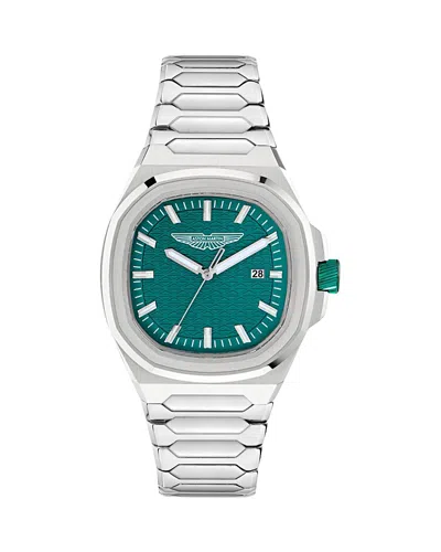 Aston Martin Gpq Watch, 42mm In Metallic