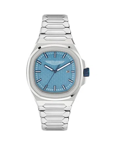 Aston Martin Gpq Watch, 42mm In Metallic