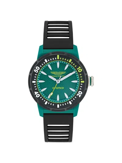 Aston Martin Green 40mm Watch In Black