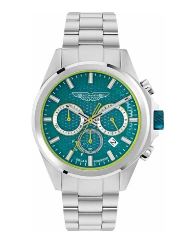 Aston Martin Hlc Chrono Solar Bracelet Watch In Metallic