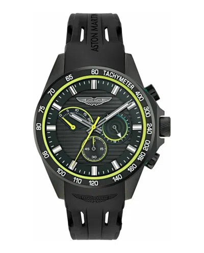 Aston Martin Hlc Chronograph Watch In Black