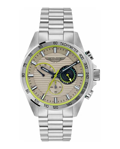 Aston Martin Hlc Chronograph Watch In Silver