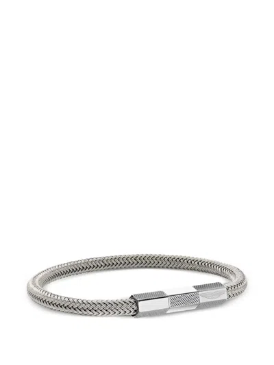 Aston Martin Gewebtes Armband Mit Magnetverschluss In Silver