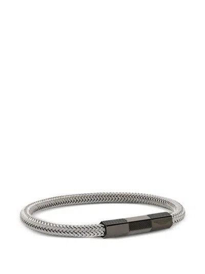 Aston Martin Gewebtes Armband Mit Magnetverschluss In Silver